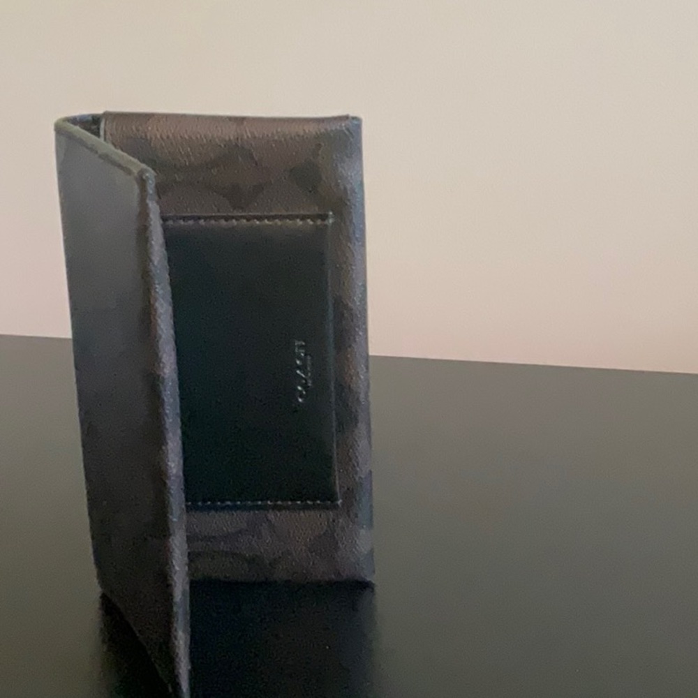 Coach Signature Brown Leather Wallet